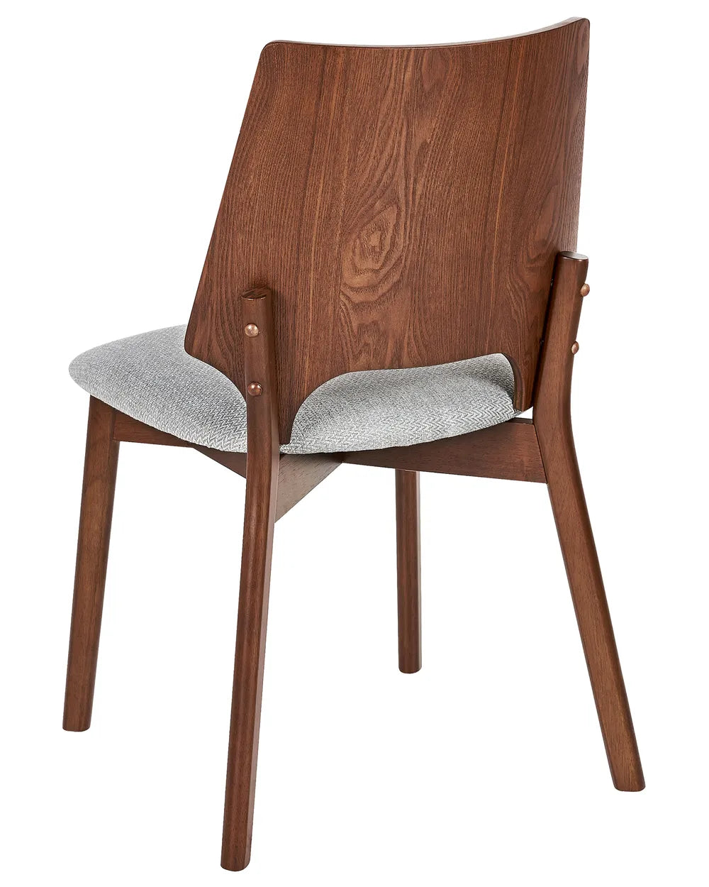 ABEE 木製ダイニングチェア 2脚セット（ダークブラウン）