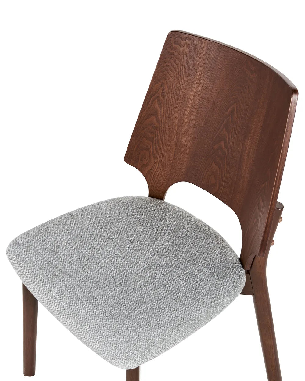 ABEE 木製ダイニングチェア 2脚セット（ダークブラウン）