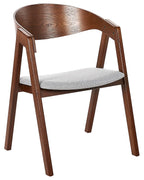 YUBA 木製ダイニングチェア 2脚セット（ライトグレー）