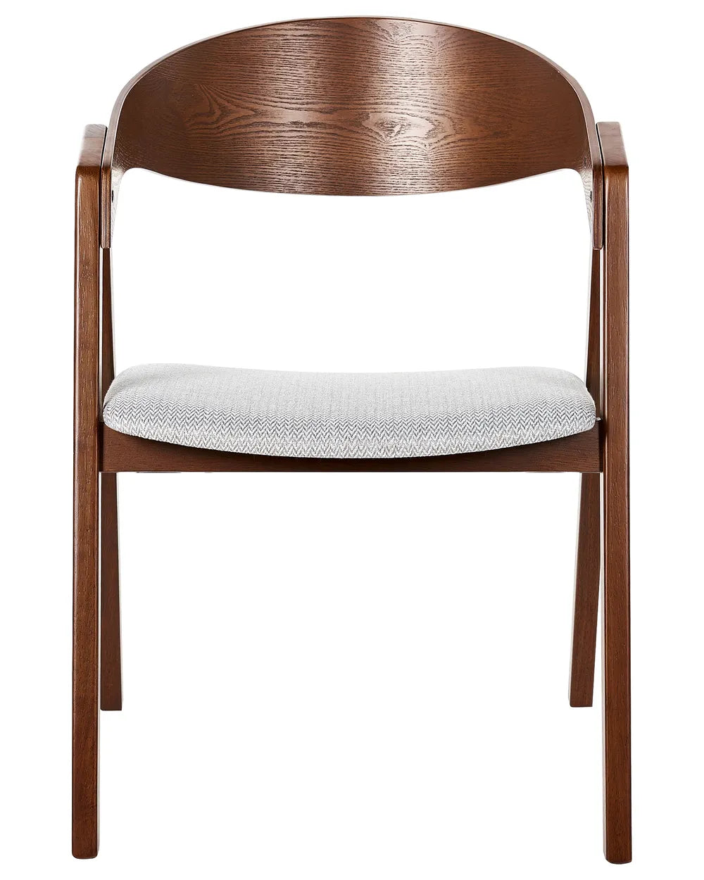 YUBA 木製ダイニングチェア 2脚セット（ライトグレー）