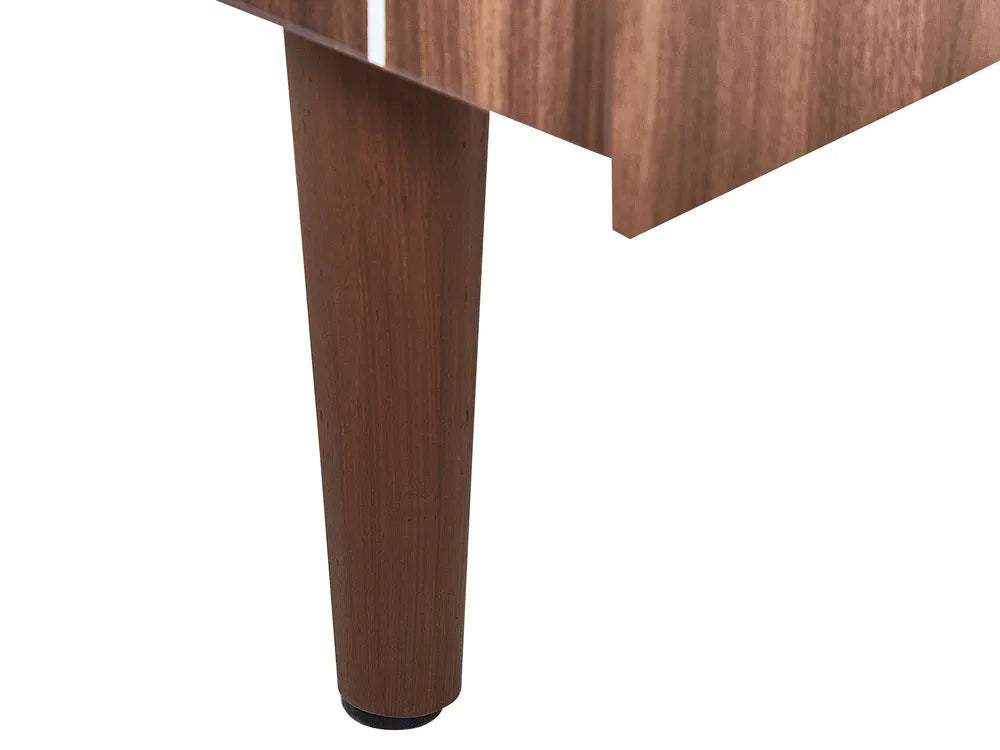 FRANKLIN テレビボード ダークブラウン｜収納付きレトロデザインTVキャビネット（最大70インチ対応）