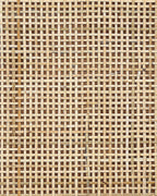 Perote ペローテ ナイトテーブル 2引き出し ラタン前面 ライトブラウン