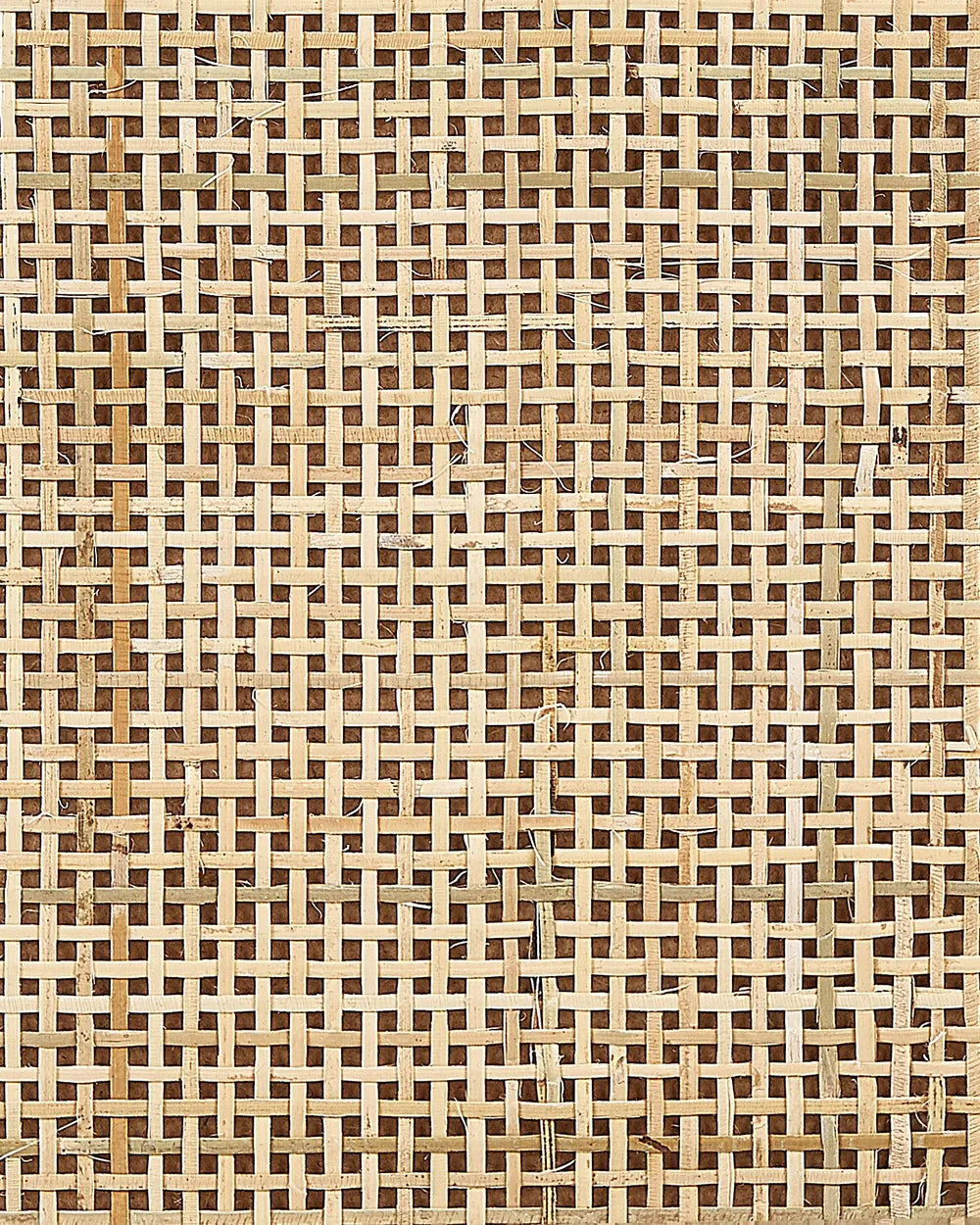 Perote ペローテ ナイトテーブル 2引き出し ラタン前面 ライトブラウン