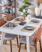 ABEE 木製ダイニングチェア 2脚セット（ダークブラウン）