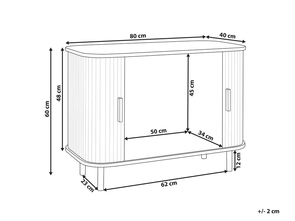 BRADLEY サイドボード ブラウン 引き戸収納 レトロ調 木目調キャビネット