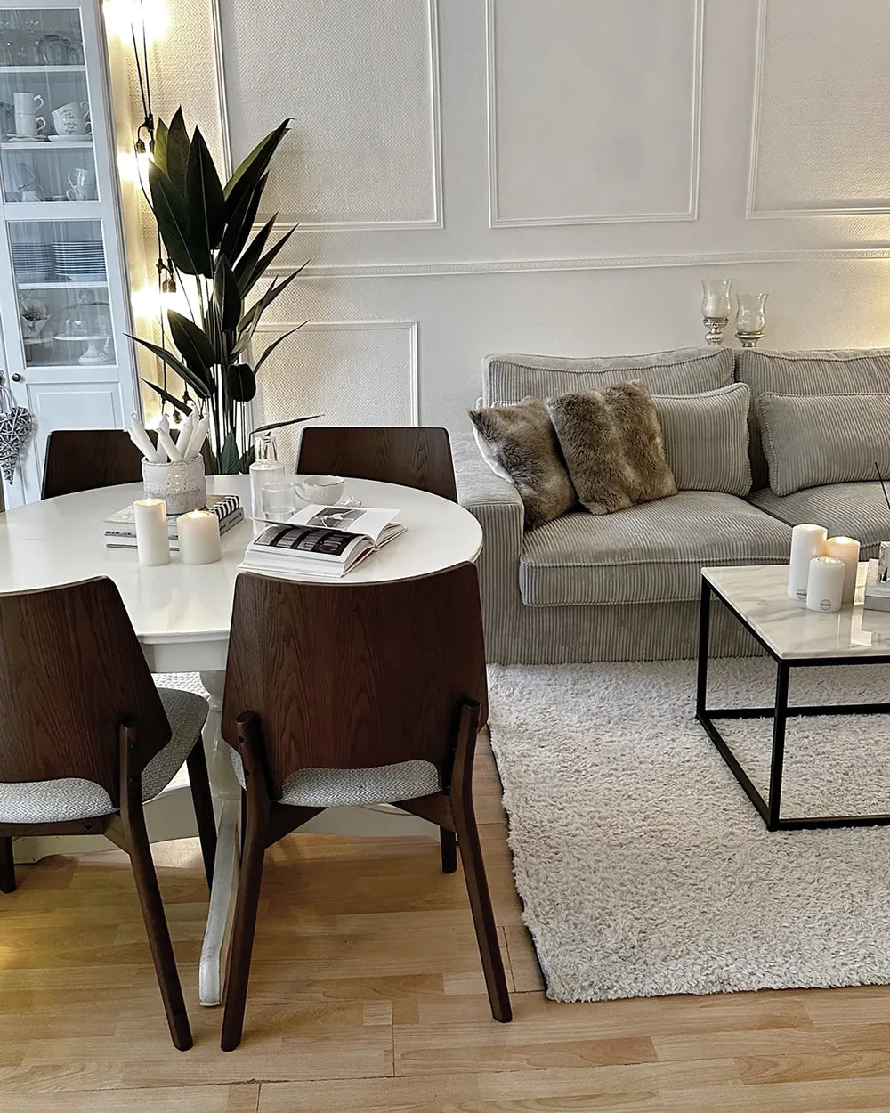 ABEE 木製ダイニングチェア 2脚セット（ダークブラウン）