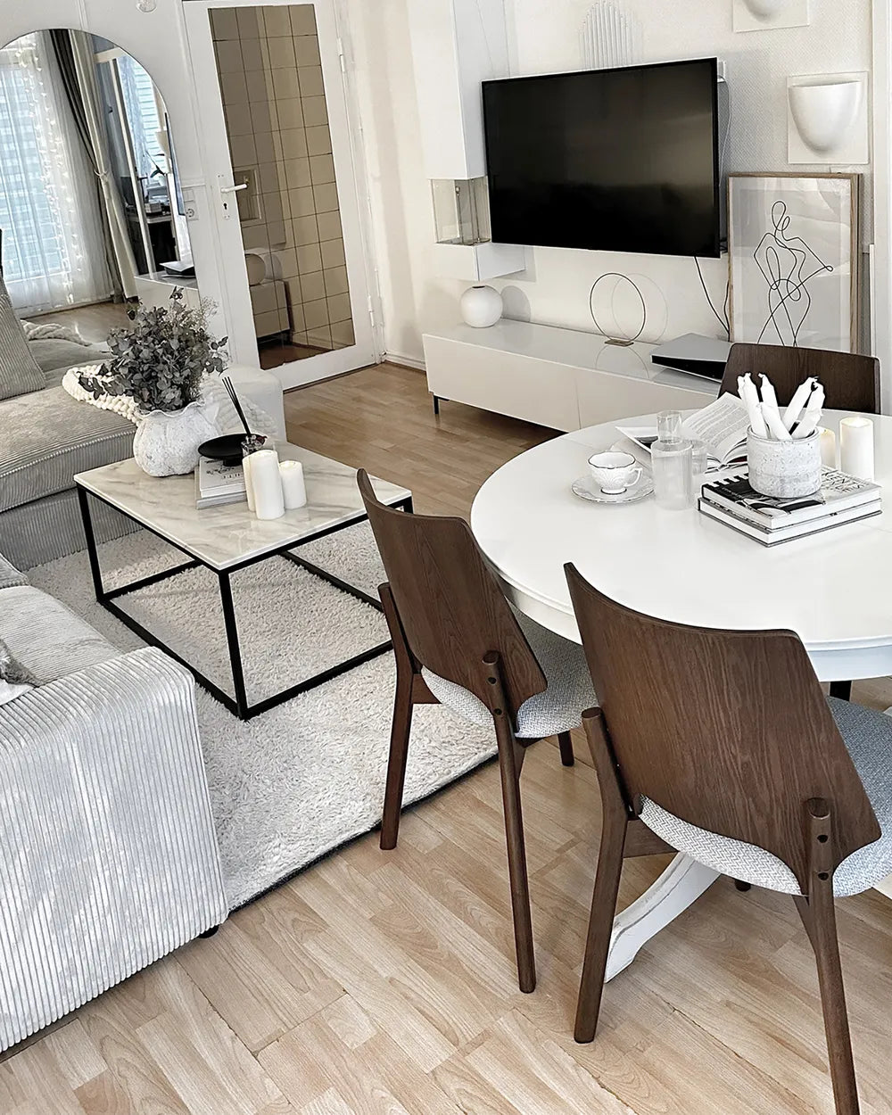 ABEE 木製ダイニングチェア 2脚セット（ダークブラウン）