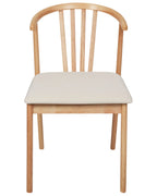 CRAIG 木製ダイニングチェア 2脚セット（ライトブラウン／ベージュ）