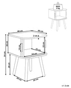 SELAH セラ ナイトテーブル 引き戸付き ブラウン