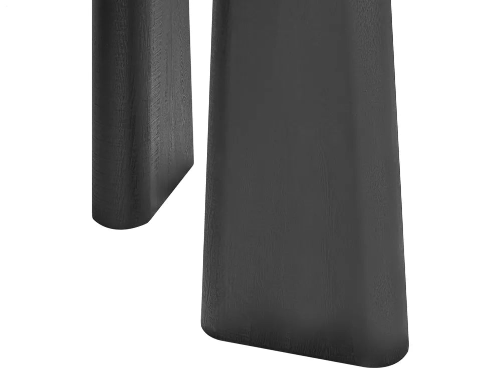 ATLIN ダイニングテーブル ブラック 180×90cm 長方形 MDF天板 スチール脚