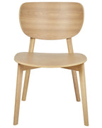 OVERLY 木製ダイニングチェア 2脚セット（ライトブラウン）