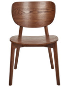 OVERLY 木製ダイニングチェア 2脚セット（ブラウン）