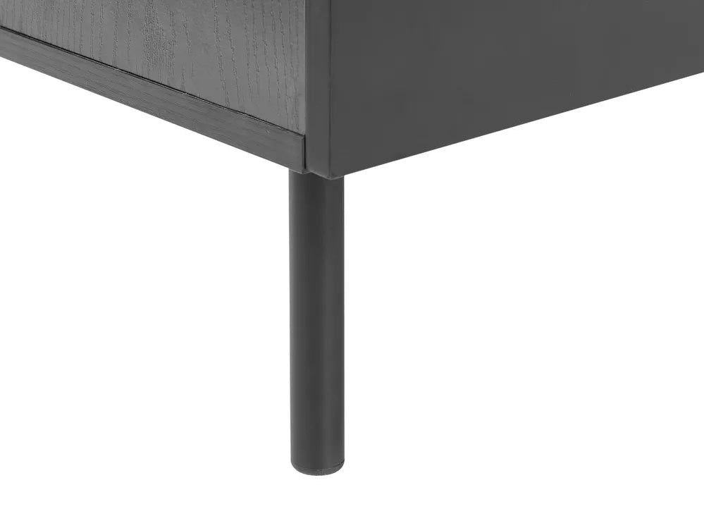 COVENTRY チェスト タンス 6段引き出し ブラック 縦溝（フルーテッド）フロント モダン収納キャビネット