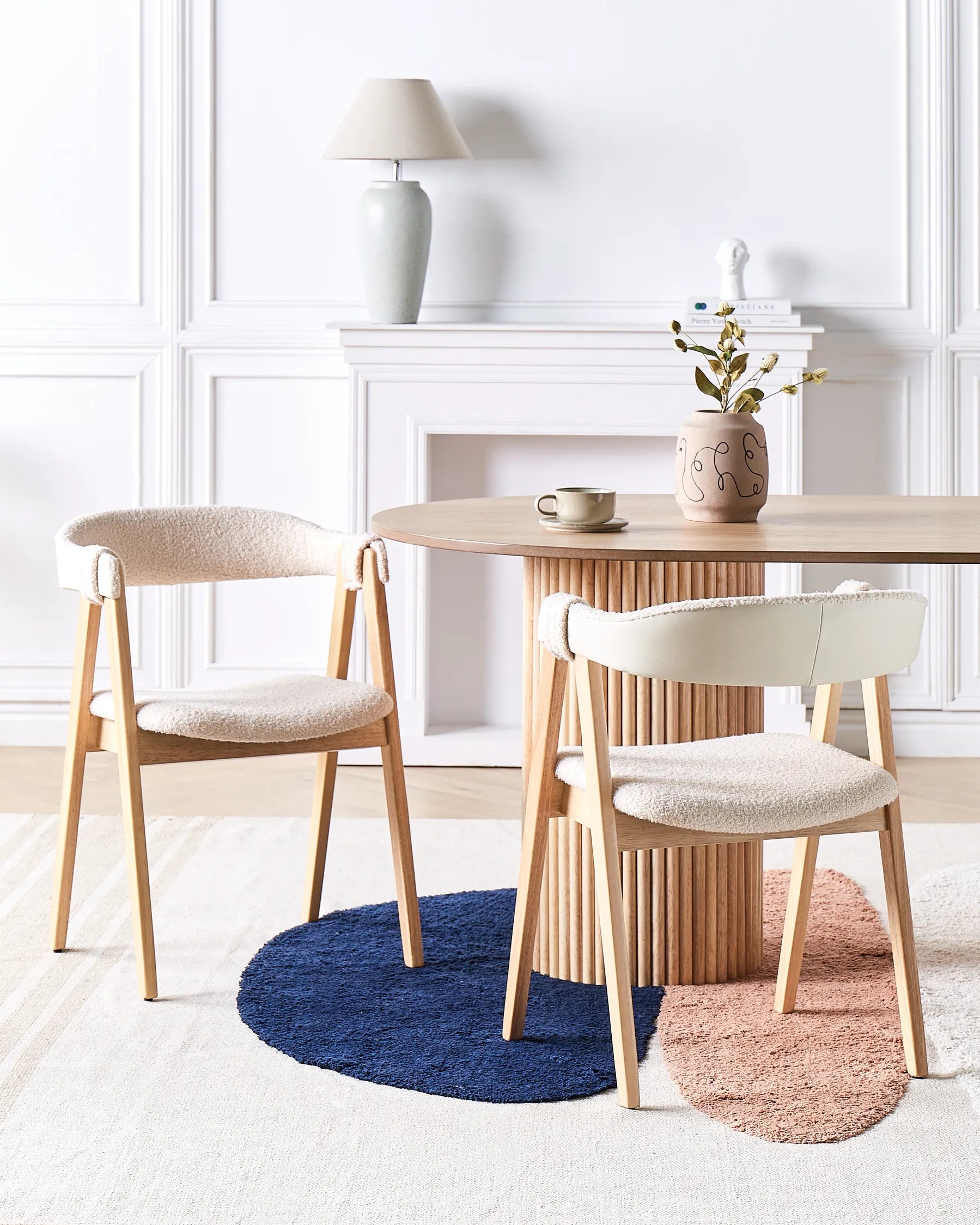 伝統的スタイル ダイニングチェア 2脚セット