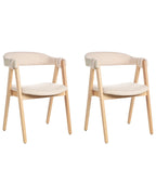 伝統的スタイル ダイニングチェア 2脚セット