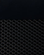 OSSETT オセット メタルブラック ナイトテーブル メタルメッシュ扉付き スチール製 モダンデザイン