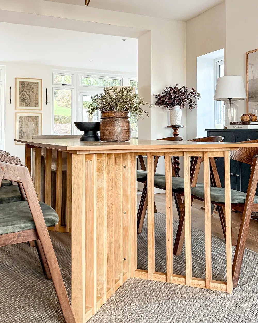 LEANDRA ダイニングテーブル ライトアッシュ 200×100cm