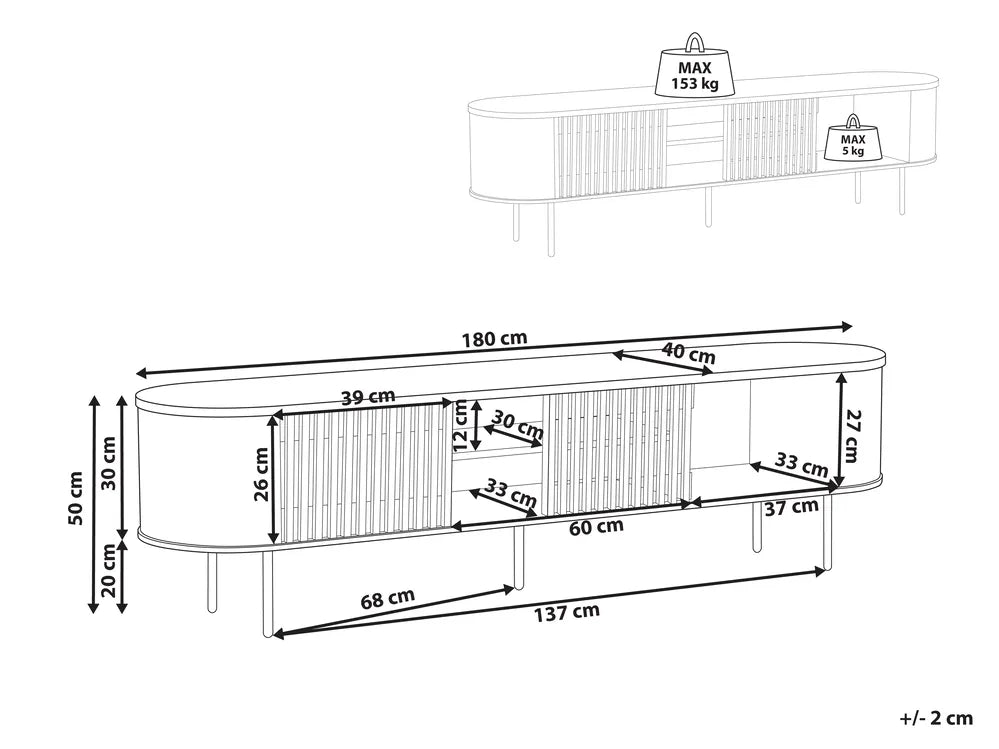 TAROON テレビスタンド ダークブラウン 180cm｜レトロ調 木目調TVボード 高耐荷重 メタル脚 収納付き