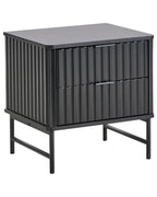 Glastonbury グラストンベリー ナイトテーブル 2引き出し ブラック