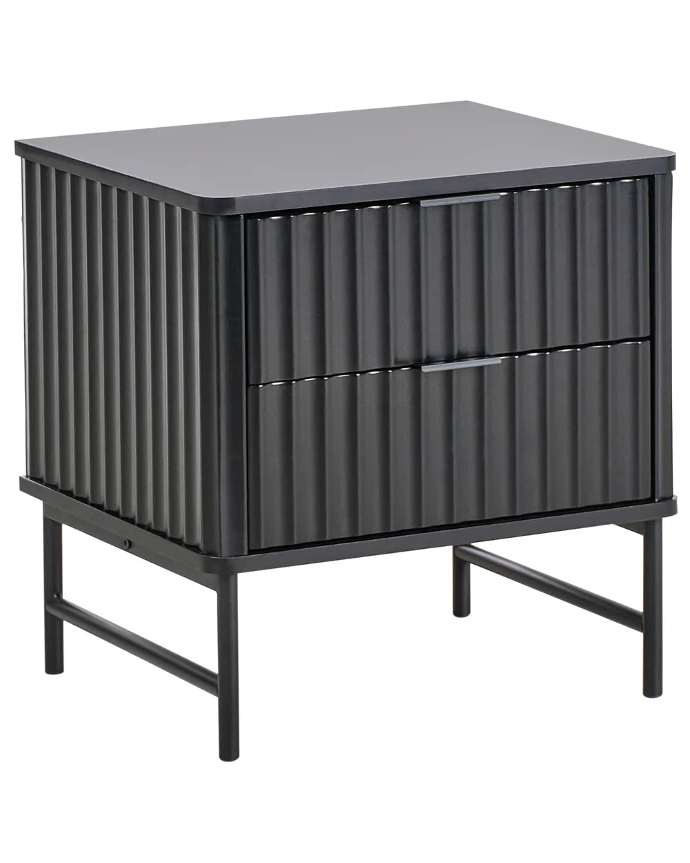 Glastonbury グラストンベリー ナイトテーブル 2引き出し ブラック