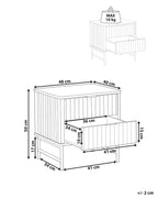 Glastonbury グラストンベリー ナイトテーブル 2引き出し ブラック