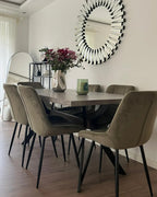 BENSON ダイニングテーブル コンクリート調 グレー 160×90cm