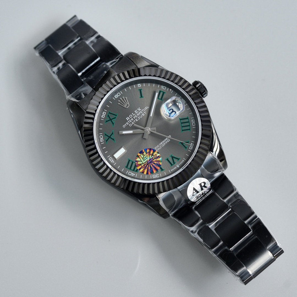 DATEJUST 41MM CUSTOM BLACK PVD WIMBLEDON DIAL