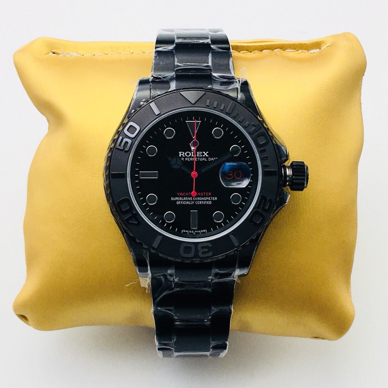 YACHT-MASTER 40 BLACK PVD RED TASTE