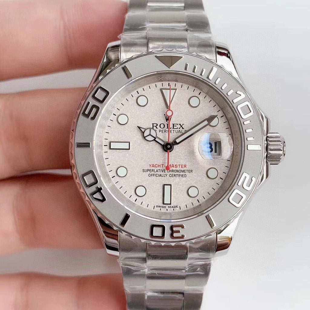 YACHT-MASTER 16622F STAINLESS STEEL WHITE DIAL